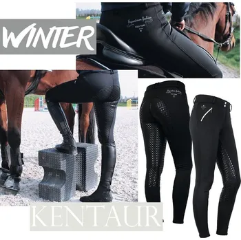 Jezdecké kalhoty Jezdecké termo rajtky KENTAUR WINTER Barva: černá, Velikost: 36 DOPORUČUJEME!!!