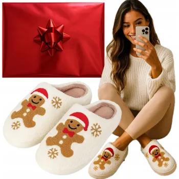 Dámská obuv Pantofle dámské zimní pantofle uni zateplené perníčky