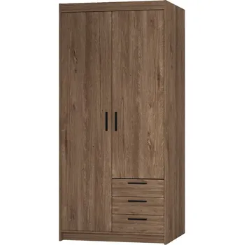 Šatní skříň EVERLY 2D3S šatní skříň, dub lefkas