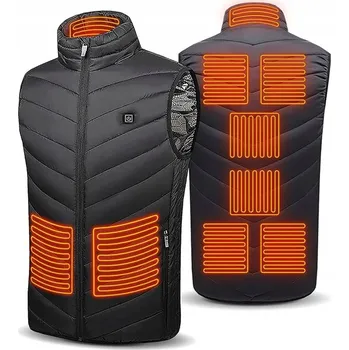 Pánská vesta KAMIZELKA PODGRZEWANA USB VYHŘÍVANÁ VESTA USB, 3 ÚROVNĚ OHŘEVU, 9 ZÓN, 3 NASTAVENÍ TEPLOTY, XXL