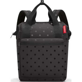 Městský batoh Reisenthel, Batoh Allrounder R, puntíkovaný, černý - Formadore