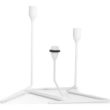 Svícen Born in Sweden, Svícny na klasické svíčky Puzzle bílé 3 ks - Formadore