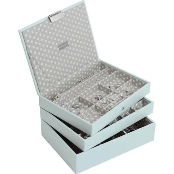 Šperkovnice Stackers, Krabička na šperky Stackers trojitá classic modro-šedá - Formadore