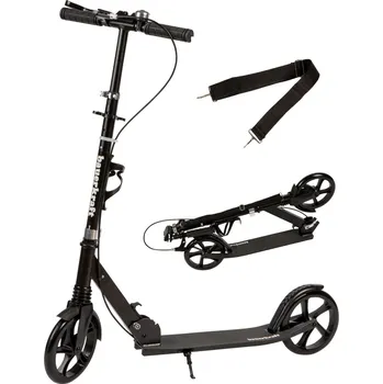 Koloběžka Bauerkraft Městská koloběžka pro děti a mládež Skládací nastavitelná výška 95-105 cm Kola 200 mm Držák na láhev