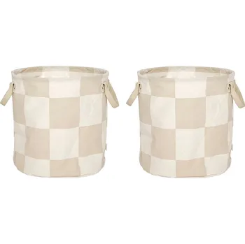 OYOY, Úložné koše Chess M, béžové, 2 ks - Formadore