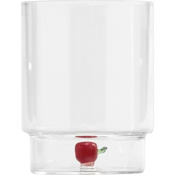 Sklenice Zafferano, Skleněný pohár Teca Frutta jablko 350 ml - Formadore