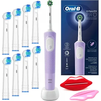 Elektrický zubní kartáček Elektrický Zubní Kartáček Oral-B Vitality Pro D103 Fialový + Hlavice