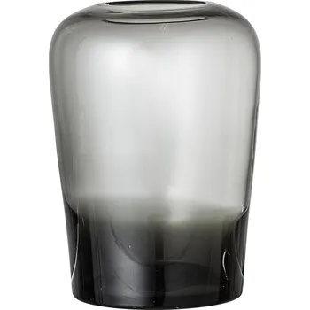 Bytová dekorace Bloomingville, Váza Bloomingville skleněná 19 cm kouřová - Formadore