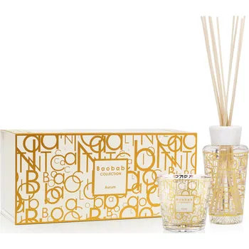Baobab Collection, Dárková sada svíčka a vonný difuzér My First Baobab Gift Aurum, 2 díl. - Formadore