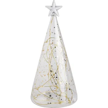 Svícen Raeder, LED lampion Raeder, vánoční stromek, 22 cm, zlatý - Formadore