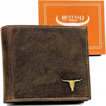 Peněženka Buffalo Wild kožená peněženka hnědá - muž