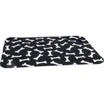 Karlie Fleecová deka černá kost 100x70cm