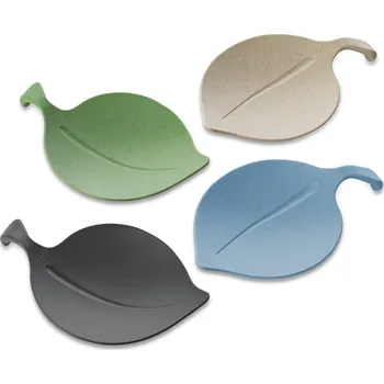 Koziol, Podložky na pohoštění Leaf-On zemitá barva 4 ks - Formadore