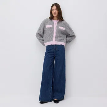 Dámské džíny Reserved - Džíny wide leg - modrá - 151IL-55J - 151IL-55J-36