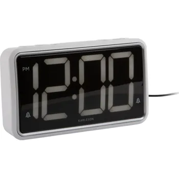 Budík Karlsson, Hodiny a budík New Retro, bílé - Formadore