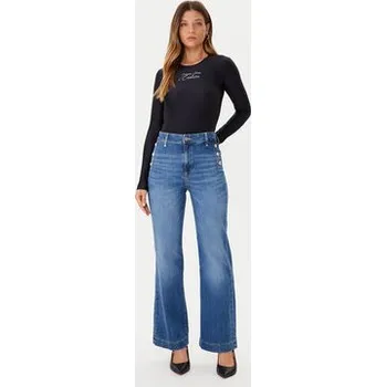 Dámská móda Guess Jeansy W5GA0P D5Q01 Modrá Wide Leg 27_32
