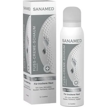 Kosmetika na nohy Sanamed Mikrosilber krémová pěna s 10 % Urea 150 ml