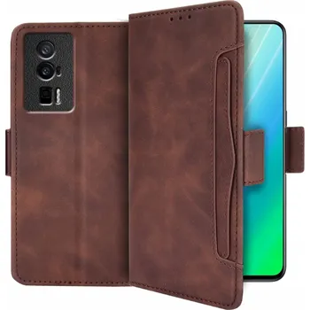 Pouzdro na mobilní telefon Flipové Pouzdro Erbord pro Xiaomi POCO F5 Pro hnědé