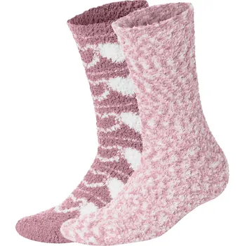 Dámské ponožky esmara® Dámské hebké ponožky, 2 páry (růžová/bílá, 39-42)