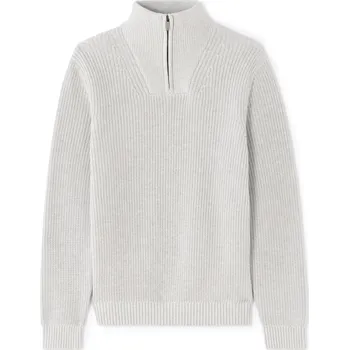 Pánské oblečení Pánský svetr Celio Metrucker s vysokým límcem Celio šedá 3506213