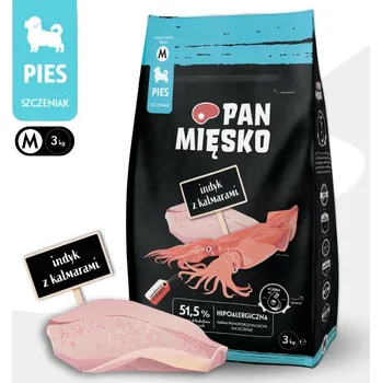 Krmivo pro psa Suché Krmivo pro psy Pan Mięsko Krůta s chobotnicemi M 3 kg (štěně)