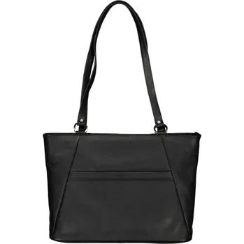 Kabelka Estelle Kabelka kožená shopper ET01090 - černá