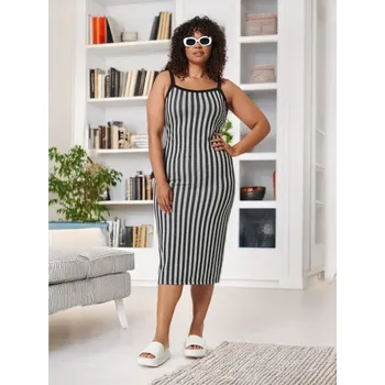 Dámské šaty Sinsay - Midi šaty - vícebarevná - 9038T-MLC - 9038T-MLC-XS