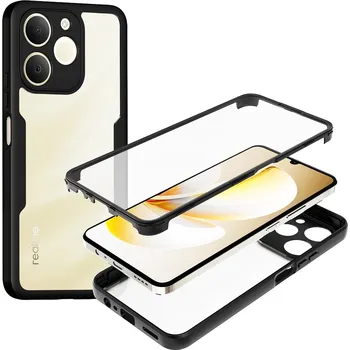 Pouzdro na mobilní telefon Techsuit – ColorVerse 360 Series + ochrana obrazovky – Realme Note 70T – černá