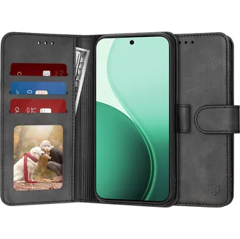 Pouzdro na mobilní telefon Techsuit – pouzdro typu kniha – Oppo Reno14 – černé