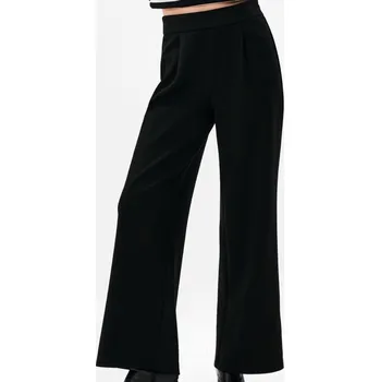 Dámská móda Sinsay - Kalhoty wide leg z úpletu scuba - černá - 697GZ-99X - 697GZ-99X-S