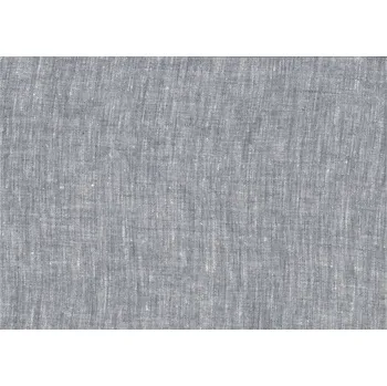 JAN peří Len - šedý režný melír - Len - šedý režný melír - metráž - 1 m (100x140 cm)