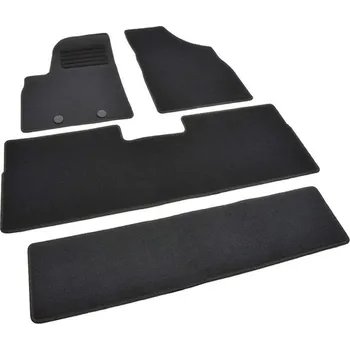 autokoberec Autokoberce textilní přesné černé / černé obšití - Dongfeng U-Tour (2023-) 7-sedadel