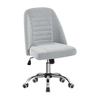 Kancelářská židle 593109 light gray, bez područek, otočná, světle šedá - A YAHEETECH