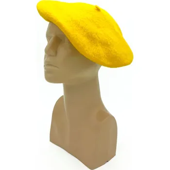 Čepice Dámský baret sv. žlutý Karpet