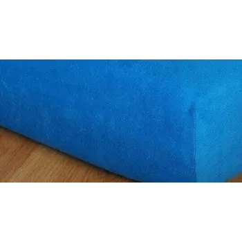 Prostěradlo froté dětská postýlka 70x160 cm král.modř