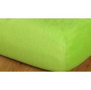 Prostěradlo Prostěradlo froté 220g 160x200 cm výška 15cm kiwi