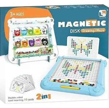 Magnetická kreslící tabulka Bavytoy Magnetická mozaika s perem