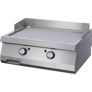 Kuchyňský gril Maxima Grilovací deska Heavy Duty Smooth Chrome - elektrická - dvojitá jednotka - hloubka 70 cm | 09395050