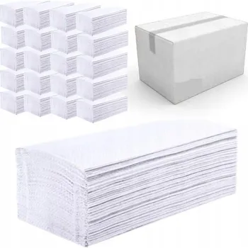 Papírové ručníky skládané ZZ Bio bílé, 25g, silná celulóza, 1vrstvé, 25 x 23 cm, 4000 ks