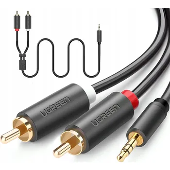 Audio kabel Kabel Ugreen 5M-1-2RCA minijack (3,5 mm) – 2x RCA (cinch) 5 m