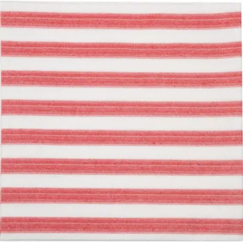 Papírový ubrousek Zafferano, Papírové ubrousky Righe s pruhy 40 x 40 cm červené 12 ks - Formadore