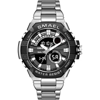 Hodinky Hodinky SMAEL Efren - Stříbrná/Černá KP-35294
