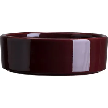 Stojan na květiny Bergs Potter, Podstavec pod květináč Hoff glazovaný 12 cm červený burgund - Formadore