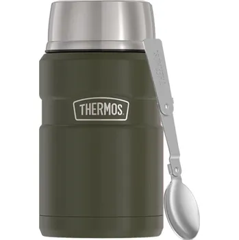 Úložný box Thermos, Termos na jídlo se skládací lžící Style, 710 ml, tmavě zelený, 2 díl. - Formadore