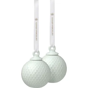 Vánoční dekorace Lyngby, Vánoční ozdoby Rhombe 5 cm pastelově zelené 2 ks - Formadore