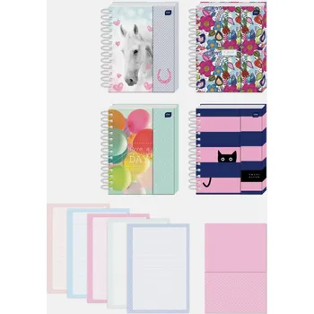 Zápisník Zápisník A6 Interdruk, vícebarevný