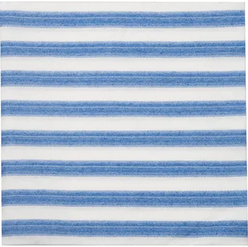Papírový ubrousek Zafferano, Papírové ubrousky Righe s pruhy 40 x 40 cm sytě modré 12 ks - Formadore
