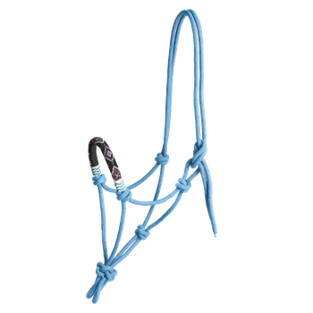 Vybavení pro koně Ohlavka provazova Pearls Waldhausen Barva: azurově modrá, Velikost: WB