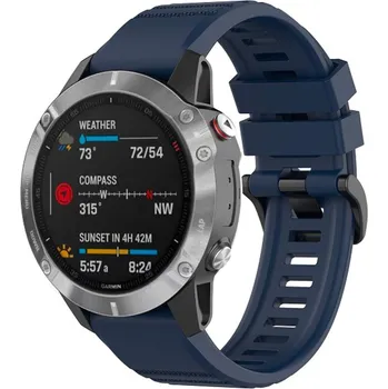Silikonový řemínek FIXED Silicone Strap pro Garmin QuickFit 26mm, modrý