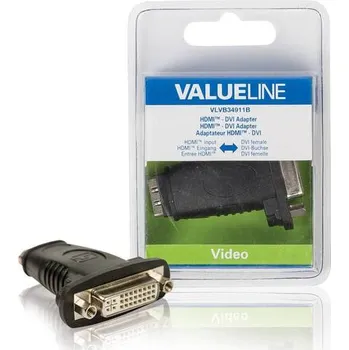 Video kabel VALUELINE VLVB34911B HDMI-DVI, redukce